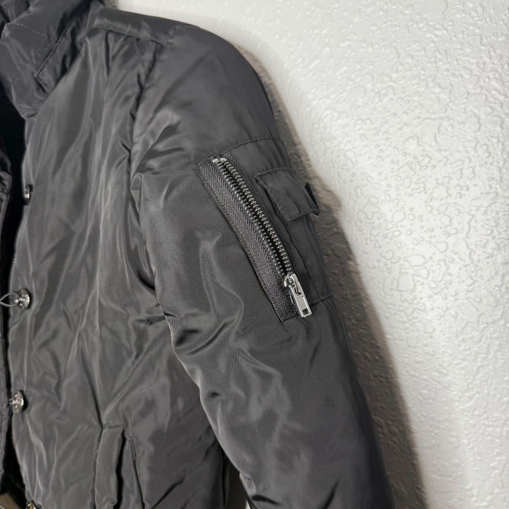 Justice Girl's black winter‎ puffer Jacket / Coat - Picture 4 of 9